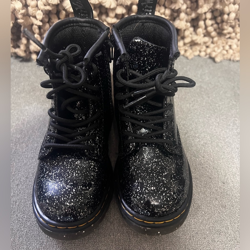 Doc Martens - toddler- TODDLER 1460 GLITTER LACE UP BOOTS